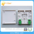 FTTH 2 porta Flame Retardant Fiber placa frontal montagem / 86 Socket Patch Panel